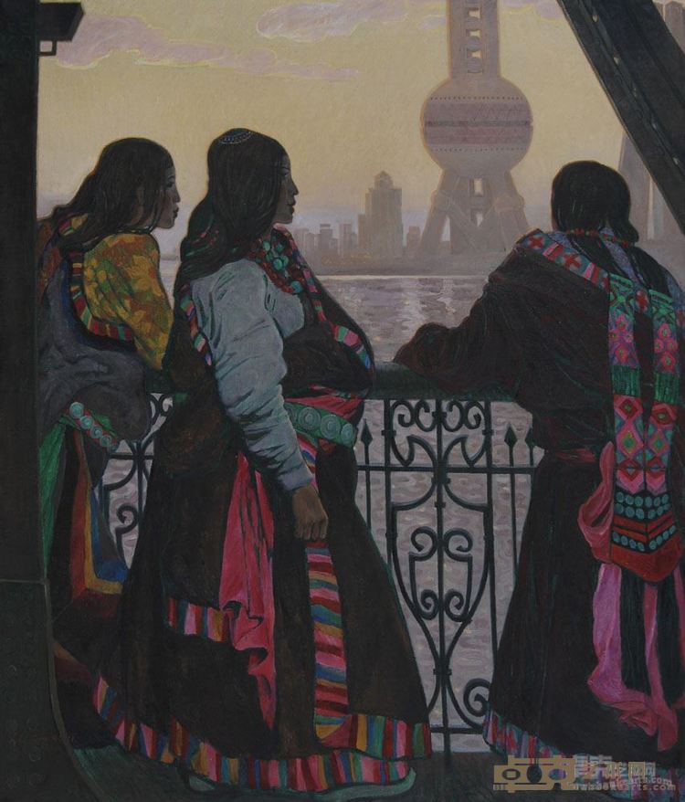 《生活在远方》 142x122cm 1994年 油画