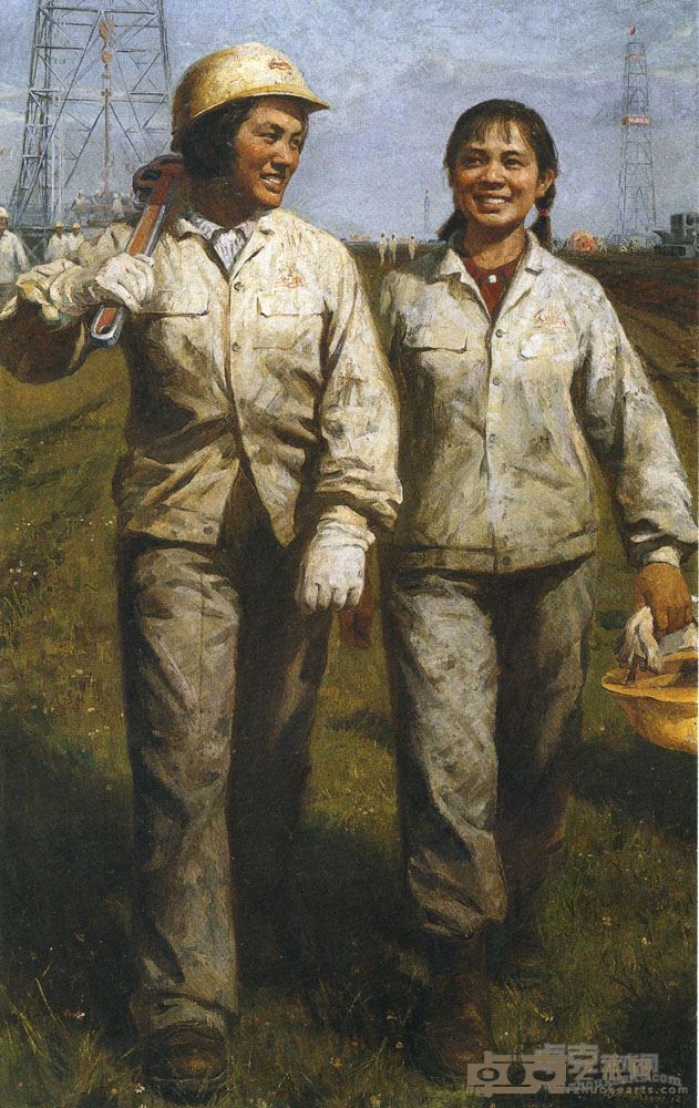 《女钻工》 160x100cm 1978年 油画