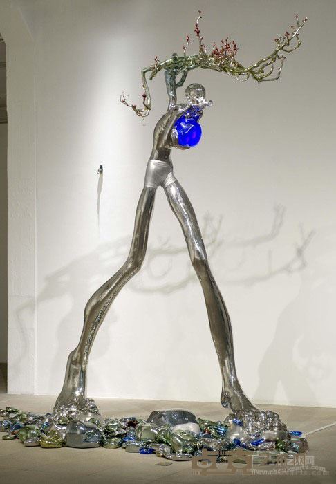 《行走的人 Walking Man》 陈文令 390x150x260cm 2017年 综合材质
