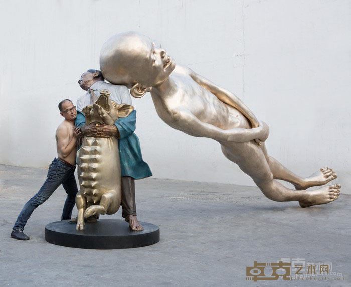 《超常规2》 陈文令 720x250180cm 2018年 铜着色