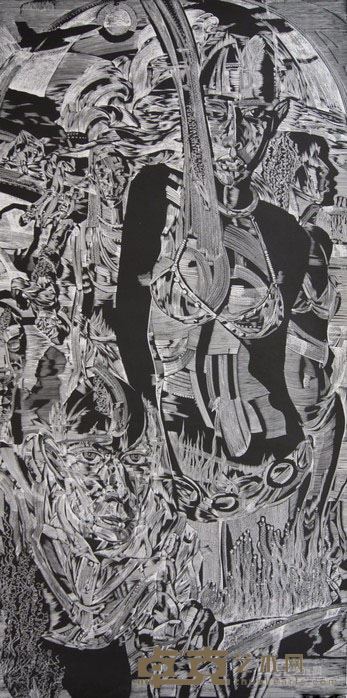 《截面之五.热度》 朱健翔 60x122cm 2005年 凸版