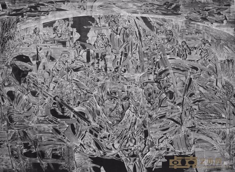 《截面之四.灰度》 朱健翔 90x122cm 2004年 凸版