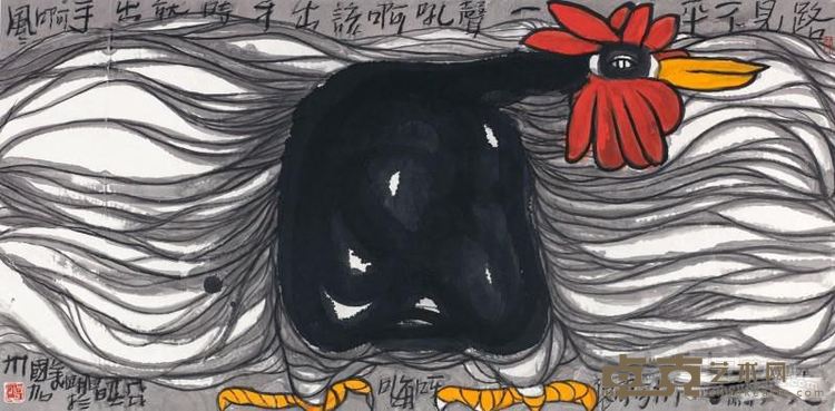《路见不平一声吼》 孟昌明 68×138cm 2018年