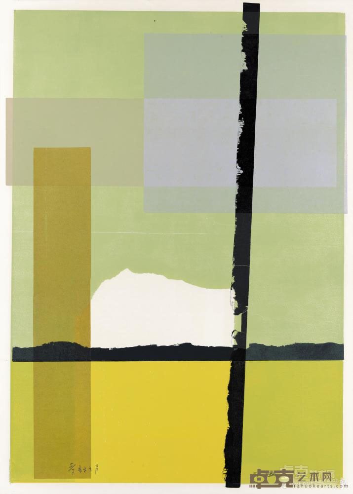 《音乐之声3》 陈海燕 105.5x75cm 1999年 彩色油套