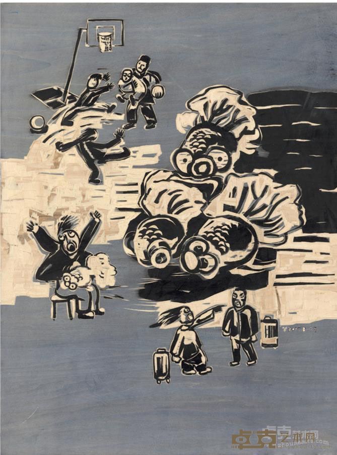 梦2017年8月27日金鱼（1） 陈海燕 80x60cm 2018年 综合板