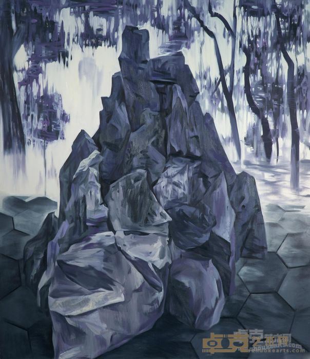 《石头山》 舒丛 175x150cm 2017年 布面油画