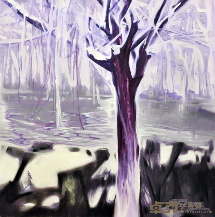 《大雪》 舒丛 140x140cm 2016年 布面油画