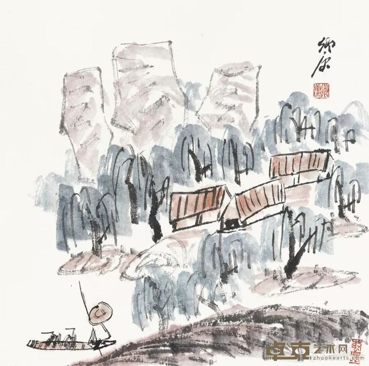 卿康中国画小品8