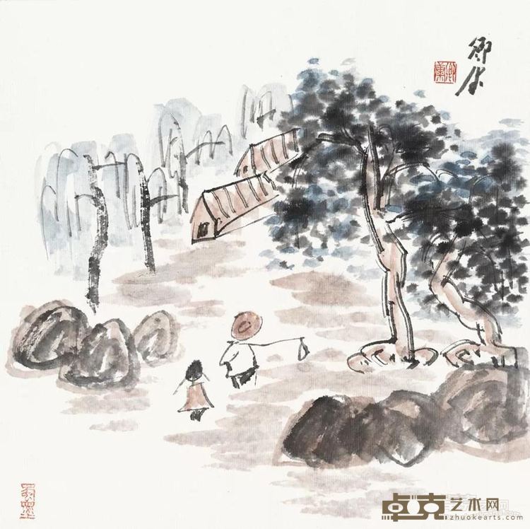 卿康中国画小品1