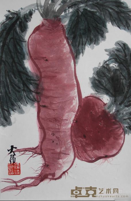 《萝卜系列7》 刘伟佳 34x23cm 纸本水墨