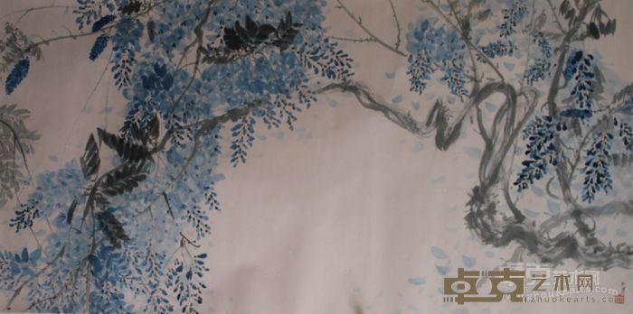 《花卉系列46》 刘伟佳 136x68cm 纸本水墨
