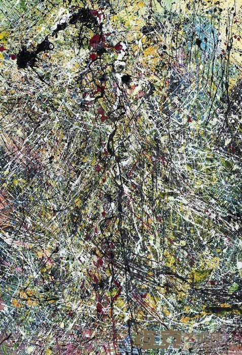 《欲界A-81-13》 汪京元 65x45cm 抽象彩墨