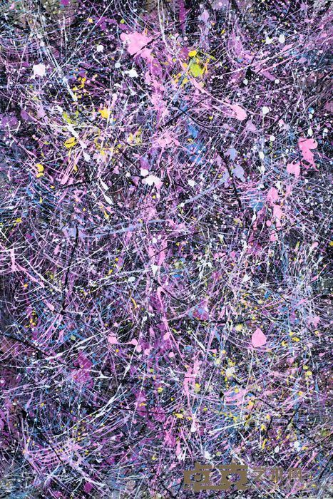《欲界A-81-12》 汪京元 65x45cm 抽象彩墨