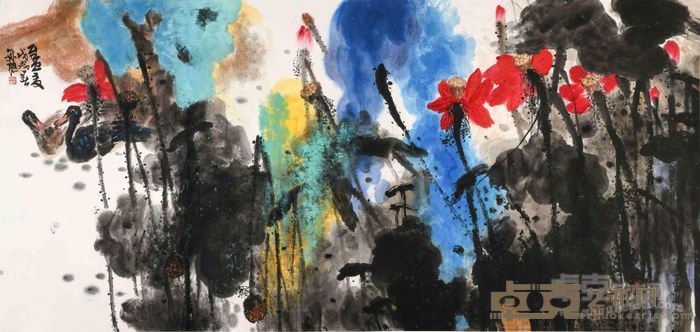 《盛夏》 庄毓聪 123x258cm 2018年