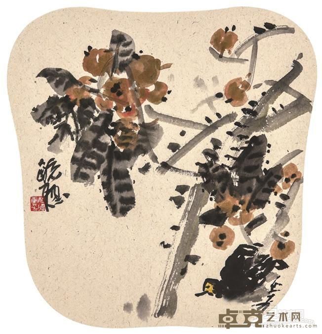 《佳果熟时》 庄毓聪 42x41.5cm 2016年
