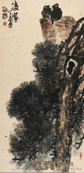 《凌寒》 庄毓聪 136x68cm 2017年