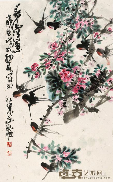 《春风得意》 庄毓聪 96x60cm 2018年
