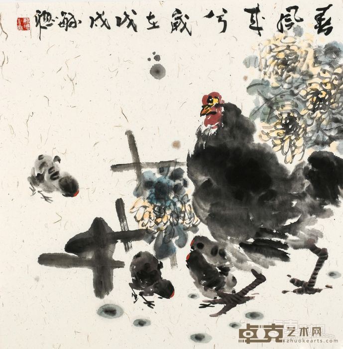 《春风来兮》 庄毓聪 68x68cm 2018年