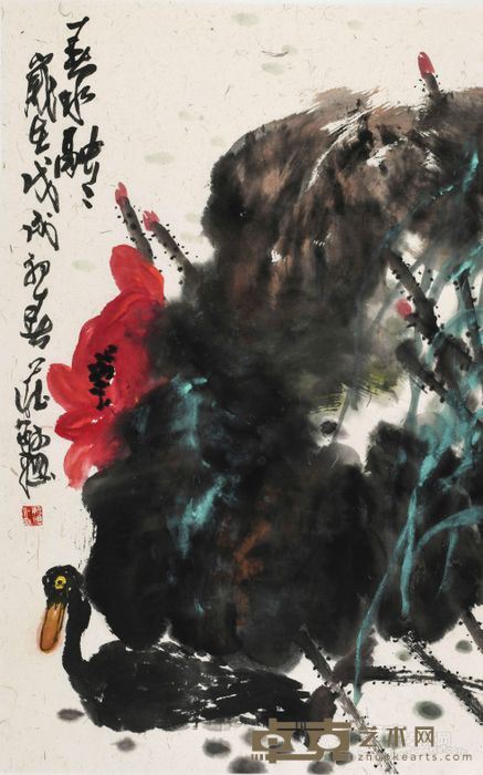 《春水融融》 庄毓聪 96x60cm 2018年
