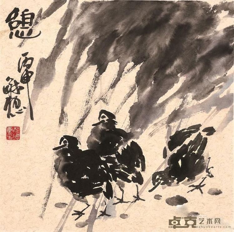 《憩》 庄毓聪 35x35cm 2016年