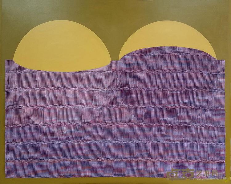 《两个圆形空间》 张洪立 120x150cm 2018年