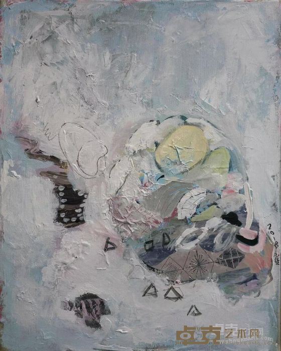 《风景12》 谢正赛 30x40cm 2018年 综合材料