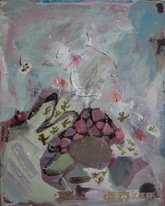 《风景9》 谢正赛 50x60cm 2018年 综合材料