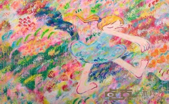 《无题（022）》 六角彩子 120x190cm 2018年 压克力 画布
