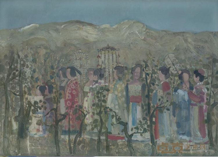 《春游》 邓金楠 110x140cm 2008年 布面油画