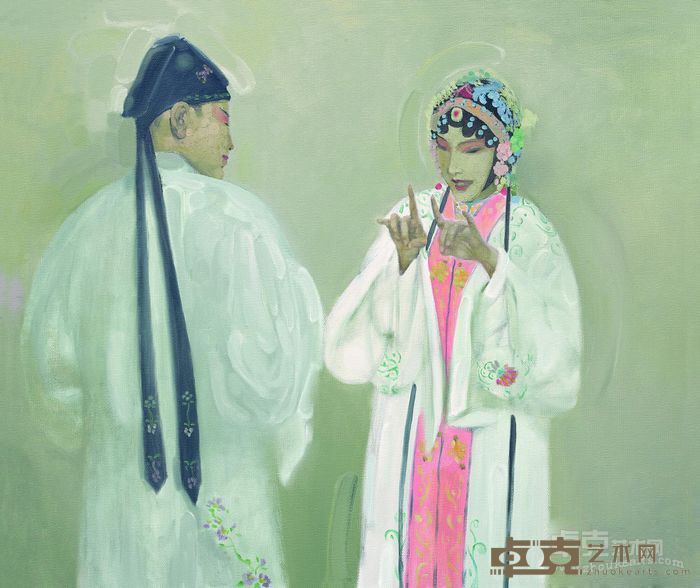 《青春牡丹亭》 邓金楠 100x120cm 2016年 布面油画