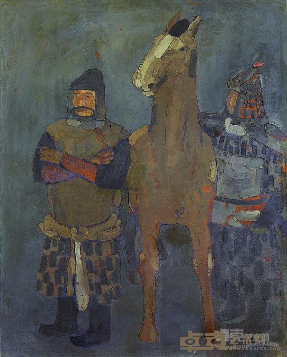 《伯乐相马》 邓金楠 150x120cm 2004年 布面油画