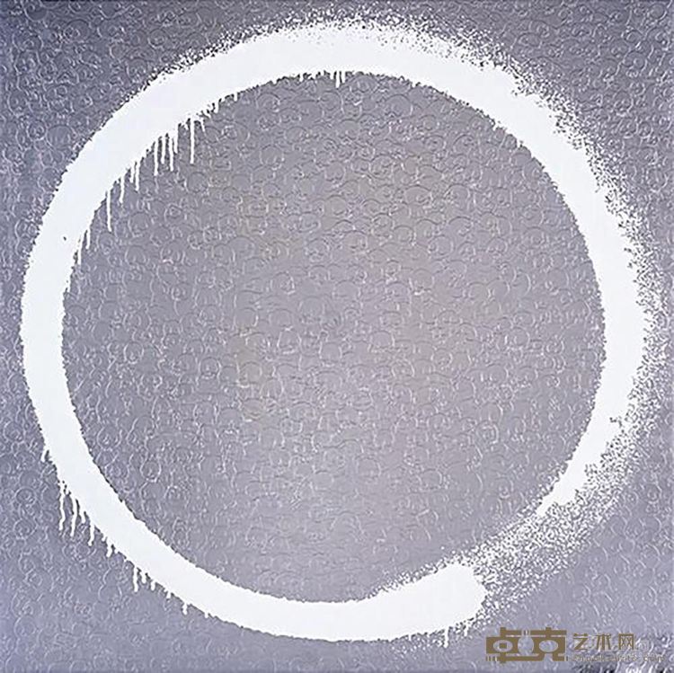 《圆：向吉原治良致敬》 村上隆 68x68cm 2015年 银