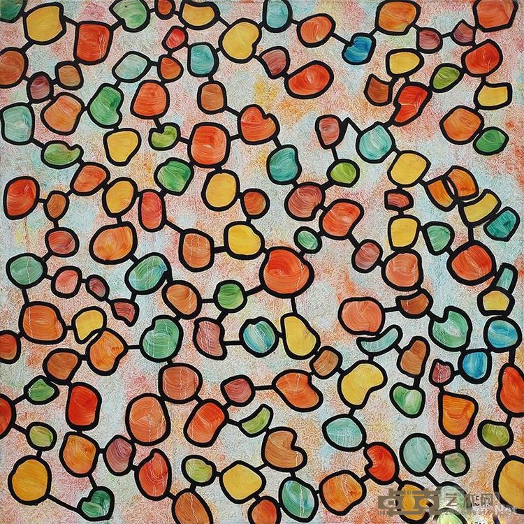 《食色No.12》 90x90cm 2014年 布面油画