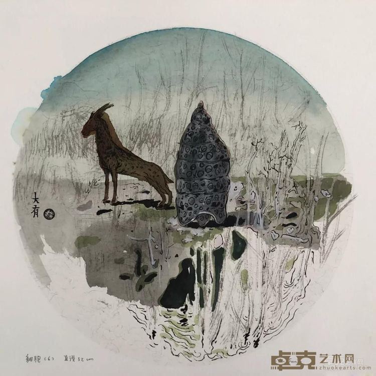 《细胞6》 黄大有 直径32cm 2018年