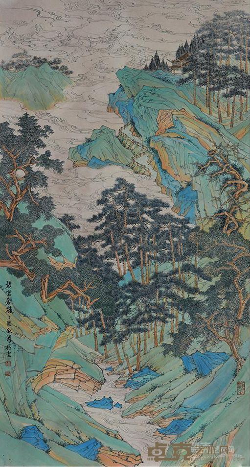 《云横秀岭》 冯祥云 90x48cm 2017年