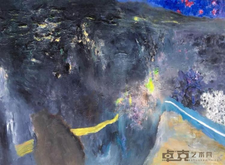 《行走》 90x130cm 2017年 布面油画
