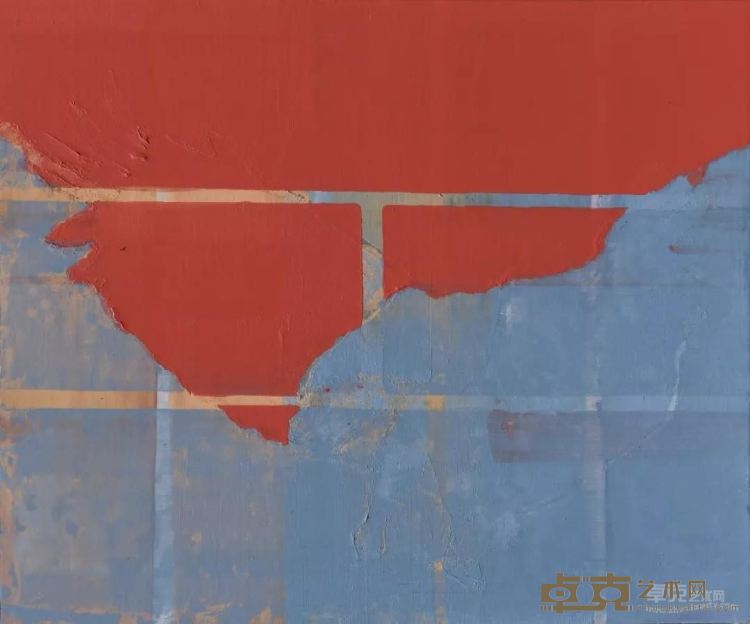 《二十四乐系列 — 处暑之鹰祭鸟》 50x60cm 2018年 布面油画