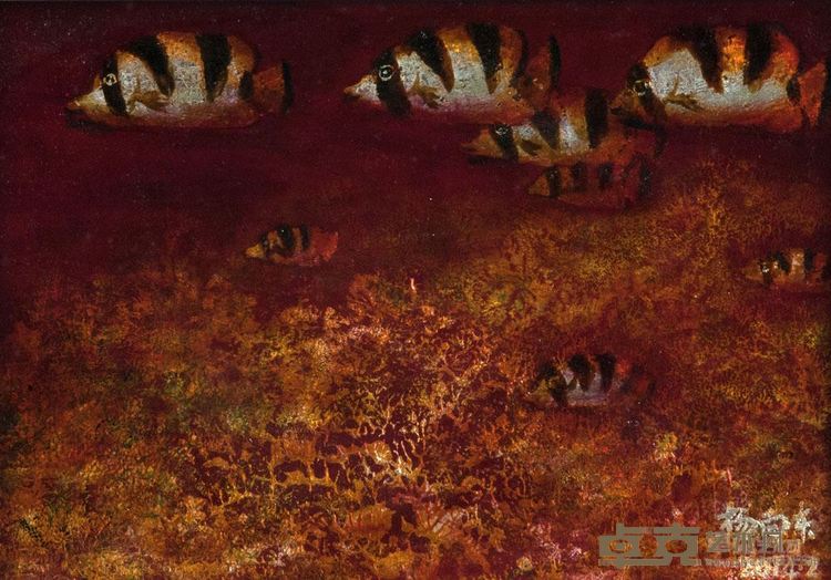 杨向东《皇帝鱼》18×26cm