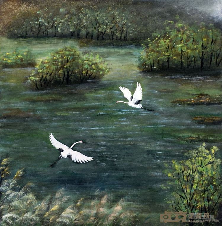 黄慧君《江夏》40x40cm