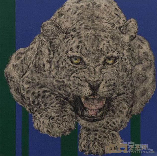 《本·性 no.10》 王阔阔 80x80cm 2018年 布面综合
